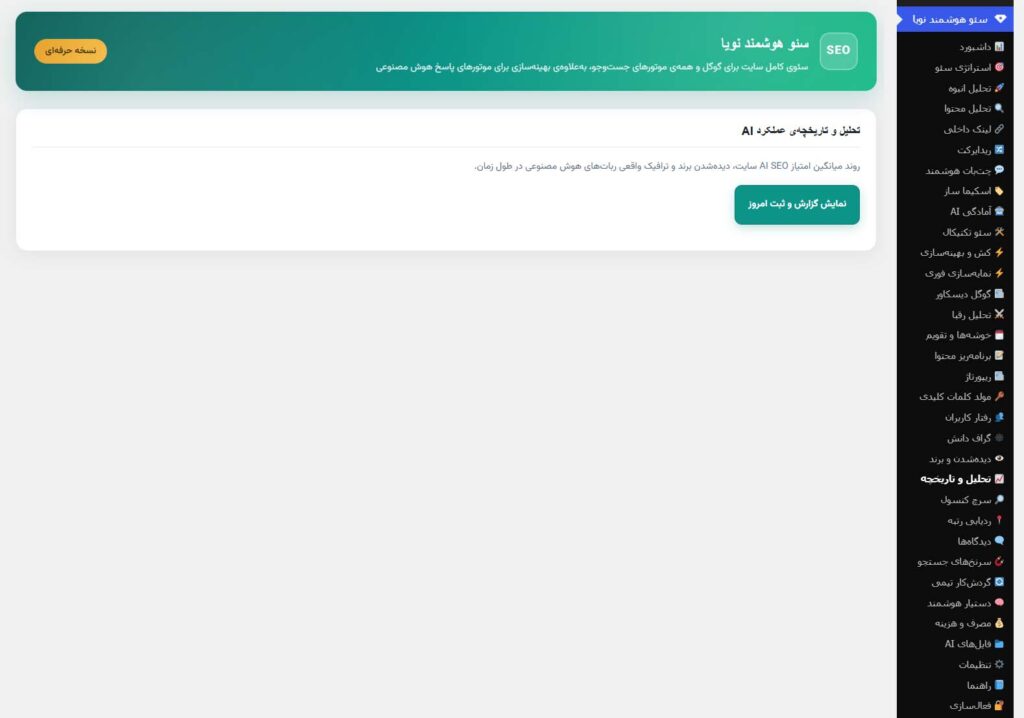 تحلیل و تاریخچه عملکرد در AI