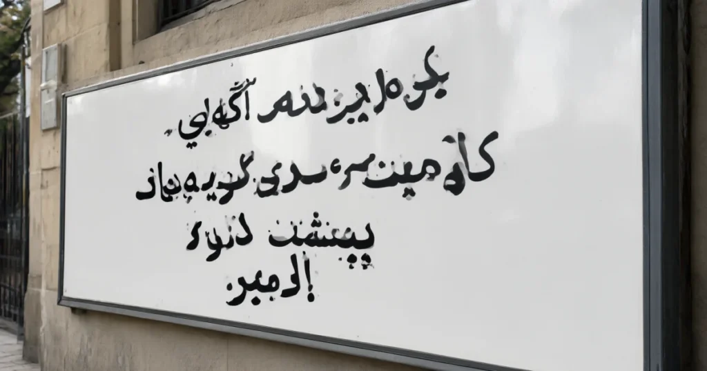 پرامپت نوشتن آگهی دیوار که بیشتر دیده شود